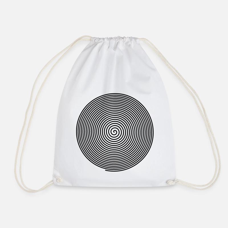 Spirale Geschenk, optische täuschung hypnose - Turnbeutel - Weiß
