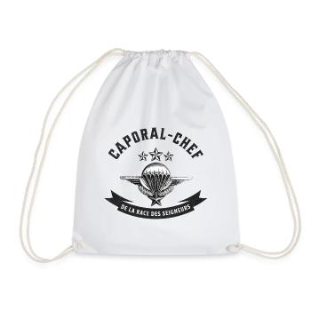 Caporal-chef de la race des seigneurs - Sac de sport léger - blanc - Devant