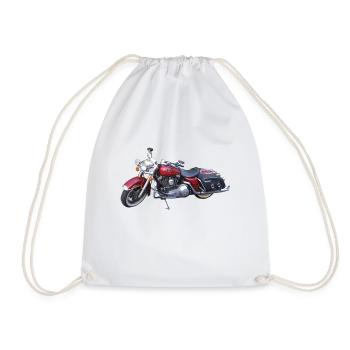 moto - Sac de sport léger - blanc - Devant