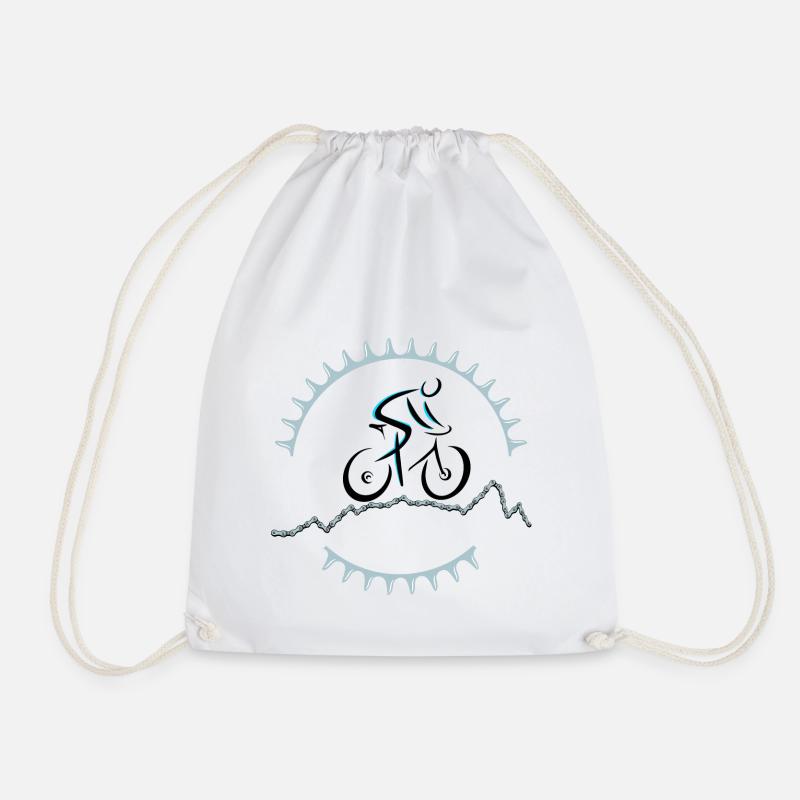 Professional cyclist - Drawstring Bag - white