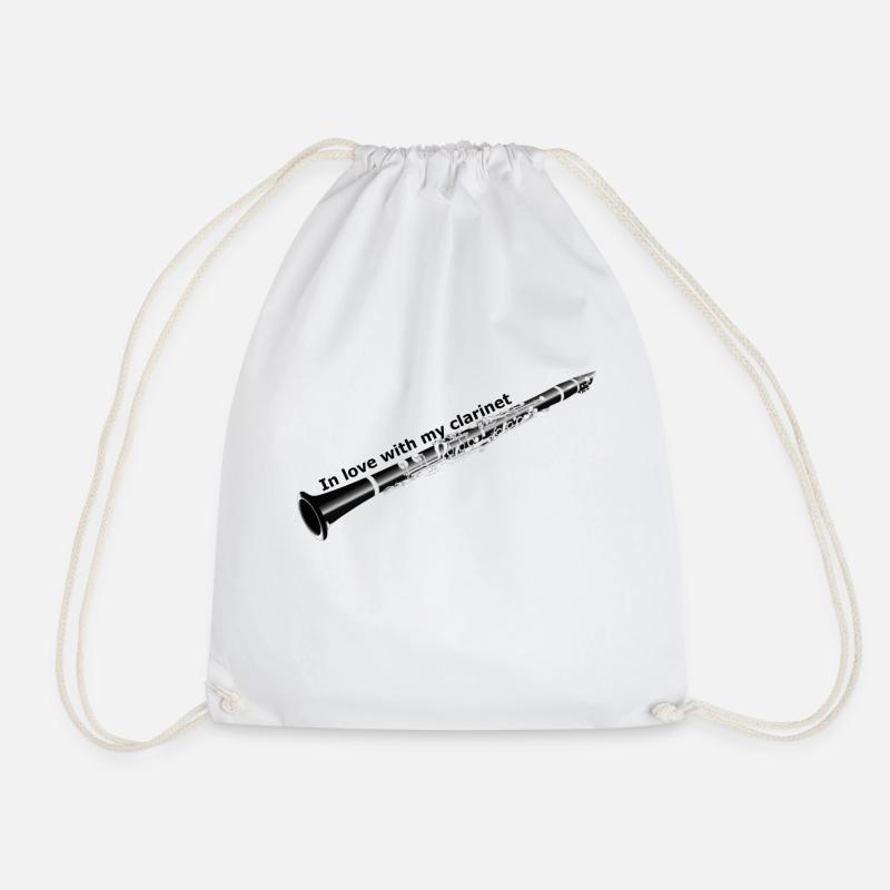 Amoureux de ma clarinette - Sac de sport léger - blanc