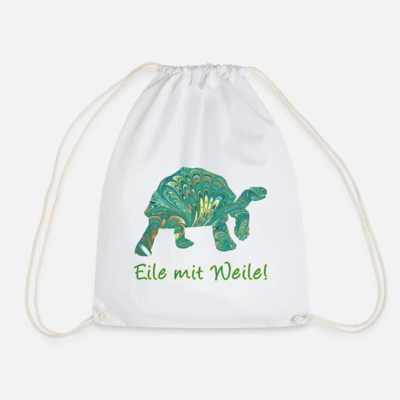 schildkröte e 71 - Turnbeutel - Weiß