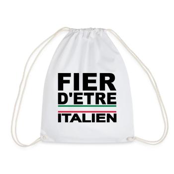 Fier d'être supporter Italie, italia - Sac de sport léger - blanc - Devant
