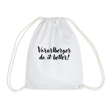 Vorarlberger do it better - Turnbeutel - Weiß - Vorne