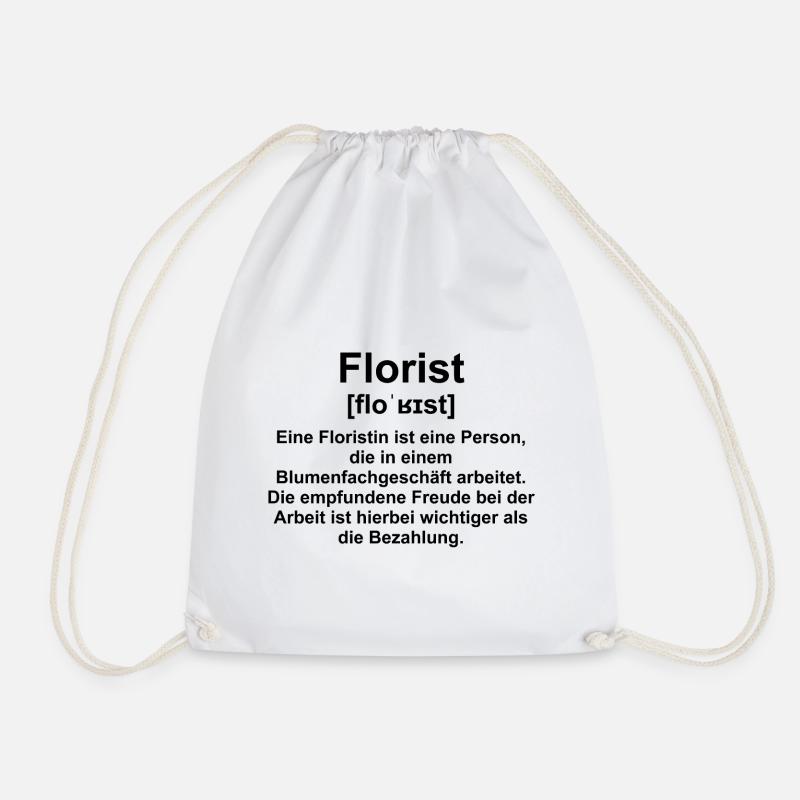 Beruf Floristin - Turnbeutel - Weiß