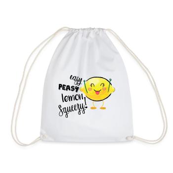 Easy Peasy Lemon Squeezy - Drawstring Bag - white - Front