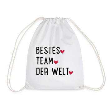 Bestes Team der Welt - Turnbeutel - Weiß - Vorne