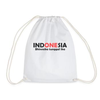 Indonesia Unity in Diversity one - Drawstring Bag - white - Front