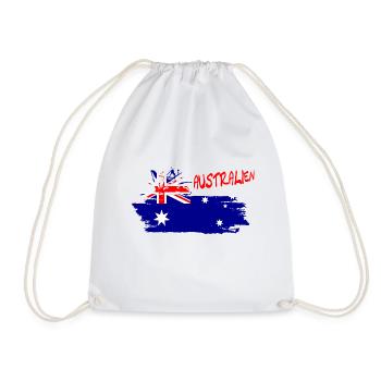 Australia Australien - Turnbeutel - Weiß - Vorne