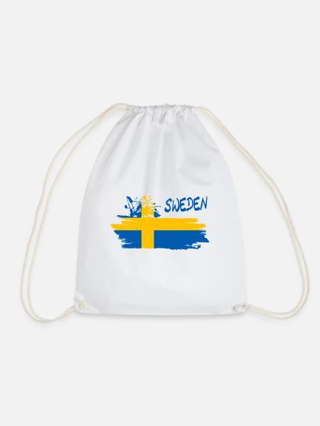 Schweden Sweden - Turnbeutel - Weiß