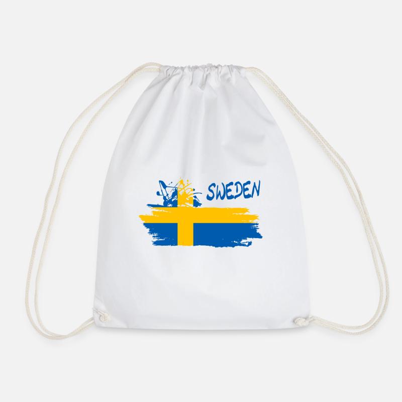 Schweden Sweden - Turnbeutel - Weiß