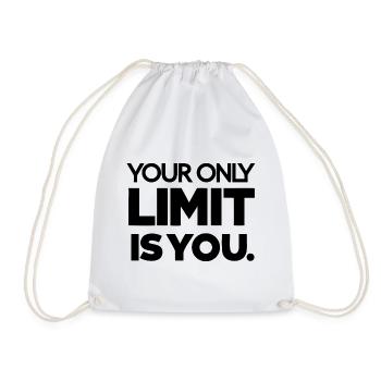 Celestial Moon and Stars Pattern - Drawstring Bag - white - Front