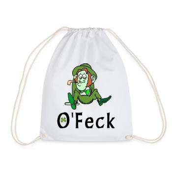 Irish Feck - Turnbeutel - Weiß - Vorne