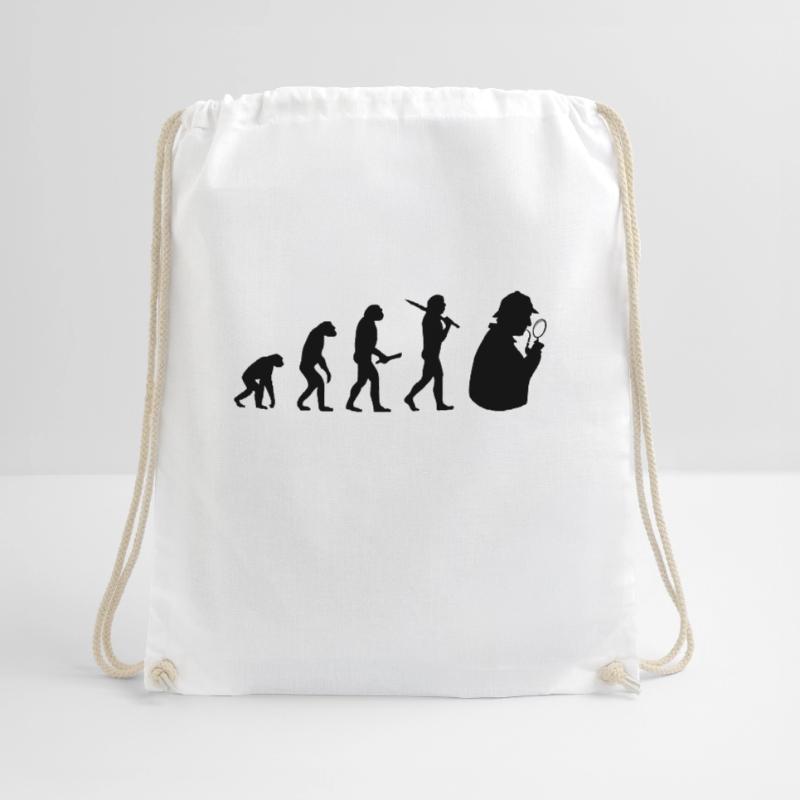 sherlock holmes evolution progress development Drawstring Bag