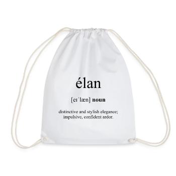 Elan Definition Dictionary - Turnbeutel - Weiß - Vorne