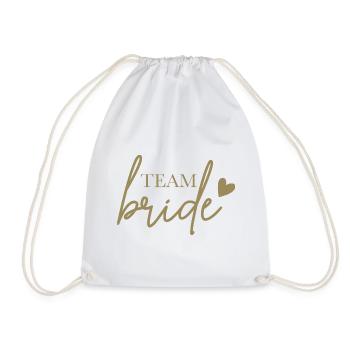 L’équipe de la bride avec le coeur - Sac de sport léger - blanc - Devant