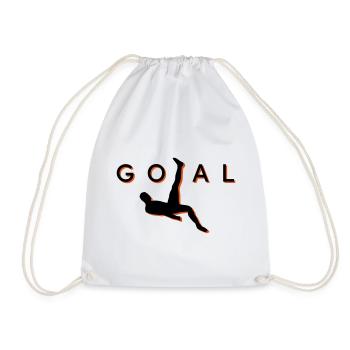 Football coup de pied aérien but - Sac de sport léger - blanc - Devant