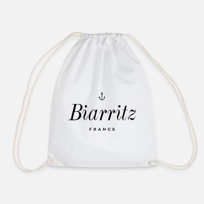 Biarritz Frankreich - Turnbeutel - Weiß
