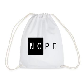 NOPE Cadeau Noir - Sac de sport léger - blanc - Devant