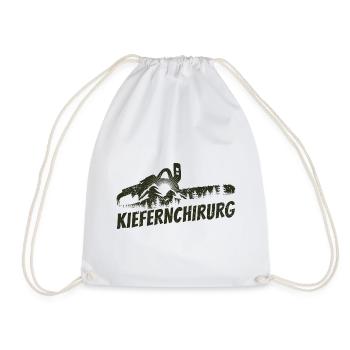 Kiefernchirurg - Holz machen - Kettensäge Wald - Turnbeutel - Weiß - Vorne