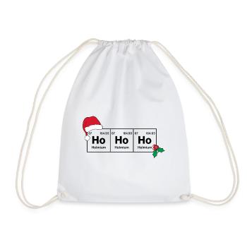 Ho Ho Ho Élément de Noël - Sac de sport léger - blanc - Devant
