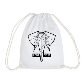RENEFVNT \\ WHITE \\ Transparent - Drawstring Bag - white - Front