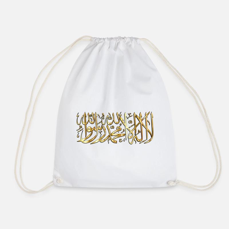 Schahada la ilaha illa ALLAH - Turnbeutel - Weiß
