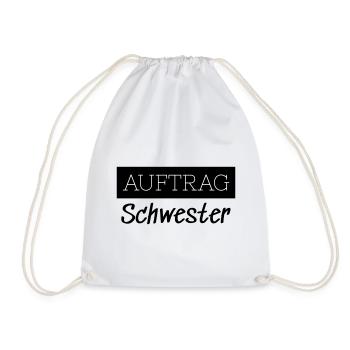 Commander Sister Family Funny Gift - Sac de sport léger - blanc - Devant