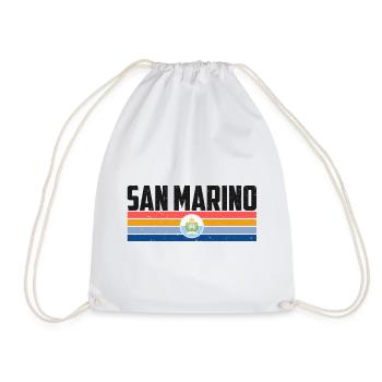 Graphique du drapeau de Saint-Marin - Sac de sport léger - blanc - Devant