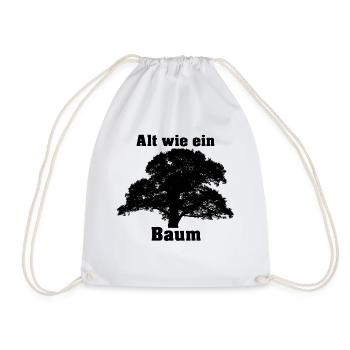 Alt wie ein Baum - Turnbeutel - Weiß - Vorne