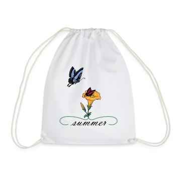 Papillons d'été - Sac de sport léger - blanc - Devant