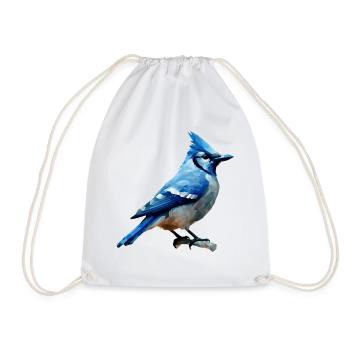 Geai bleu - Sac de sport léger - blanc - Devant