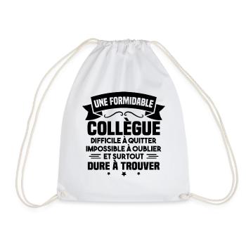 Une formidable collègue difficile - Sac de sport léger - blanc - Devant