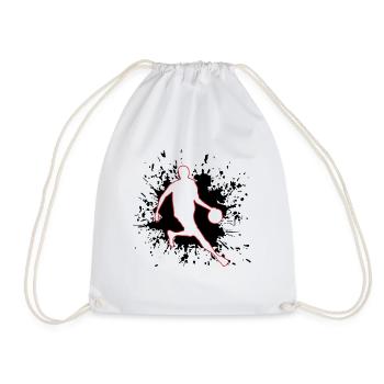 Player, Basketball, Streetball, Bball - Turnbeutel - Weiß - Vorne