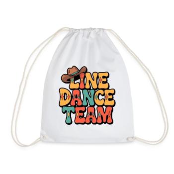 Groupe de danse en ligne Danse familiale en équipe - Sac de sport léger - blanc - Devant