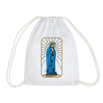 Heilige Maria ohne Hintergrund - Turnbeutel - Weiß - Vorne