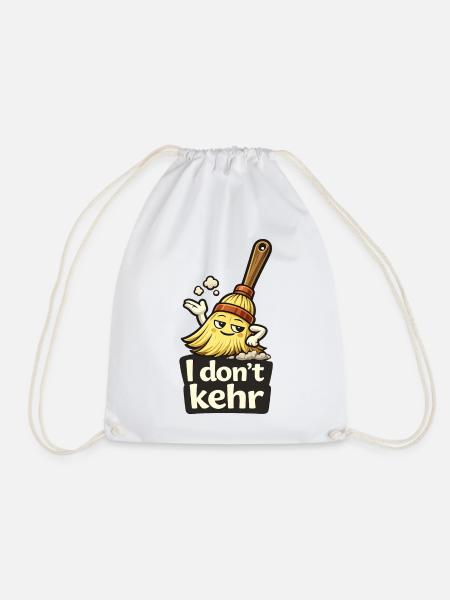 I don't kehr / care lustiges T-Shirt Geschenk  - Turnbeutel - Weiß