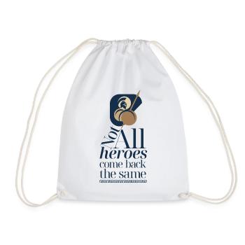 Mythological Spartan Warrior. - Drawstring Bag - white - Front