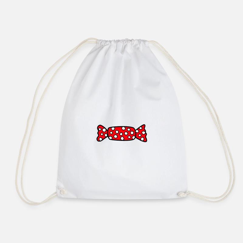 Candy Candy Snacking - Drawstring Bag - white