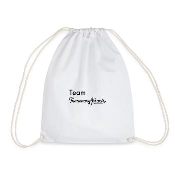 team woman ambulance - Drawstring Bag - white - Front
