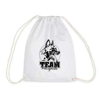 TEAM MALIGATOR Malinois Hundesport Hunde Wilsigns - Turnbeutel - Weiß - Vorne