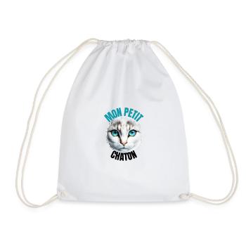 Mon petit chaton blanc - Sac de sport léger - blanc - Devant