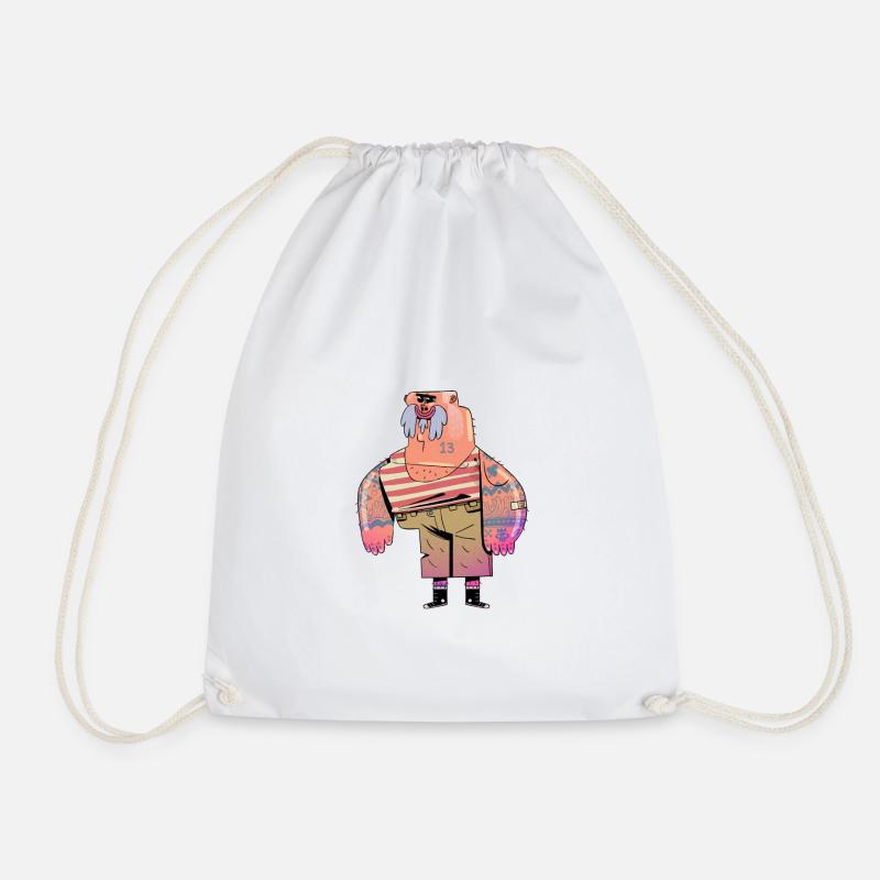 Thug - Drawstring Bag - white