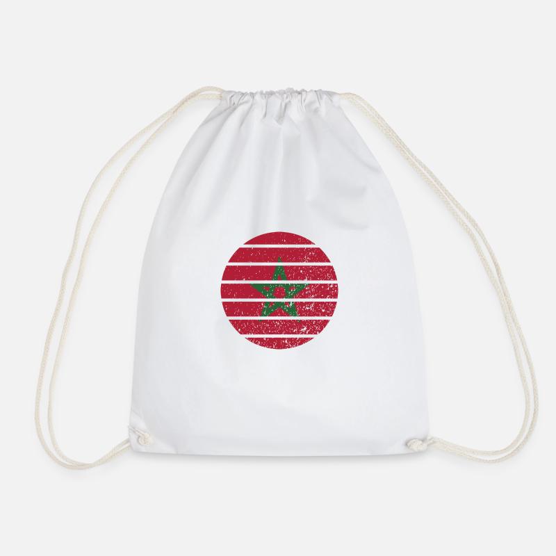Morocco - Drawstring Bag - white
