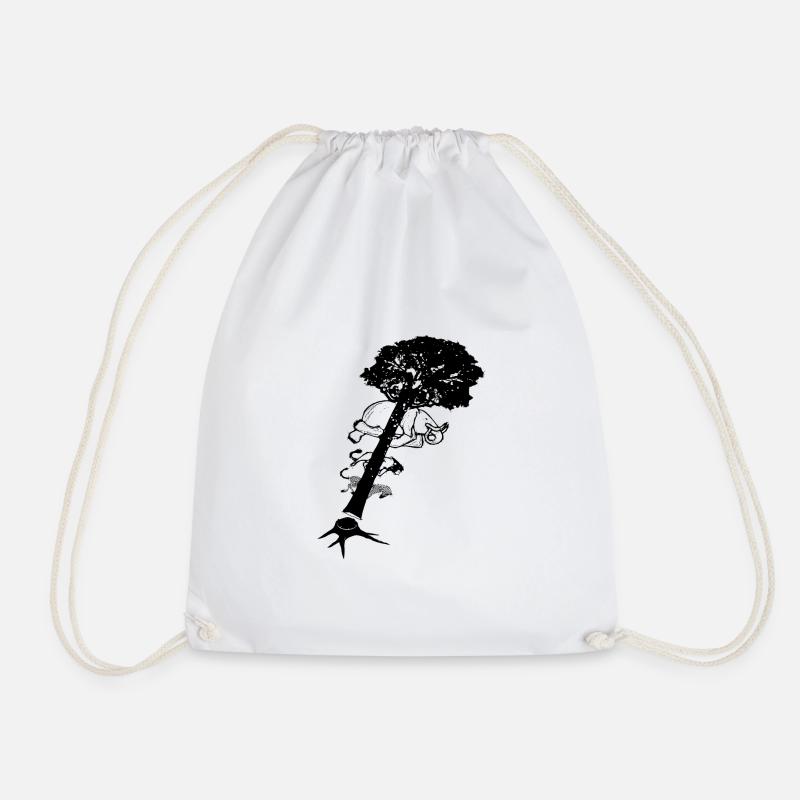 Mass Extinction Rebellion Extinction Masses - Drawstring Bag - white