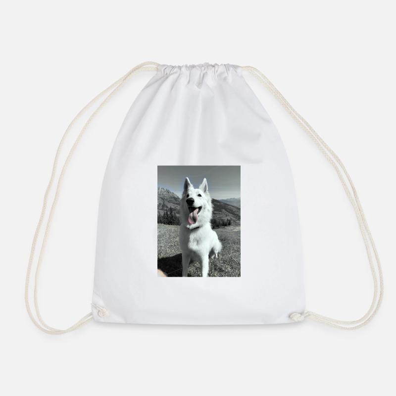 Weißer Schäferhund - Turnbeutel - Weiß