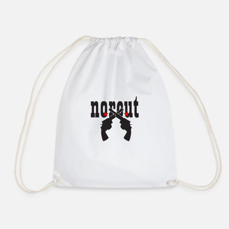 NORCUT - Black Text / Red Stars / Black Pistols - Turnbeutel - Weiß