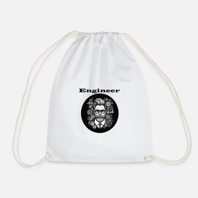 Engineer - Drawstring Bag - white