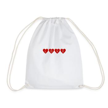 Inscription LOVE - Sac de sport léger - blanc - Devant