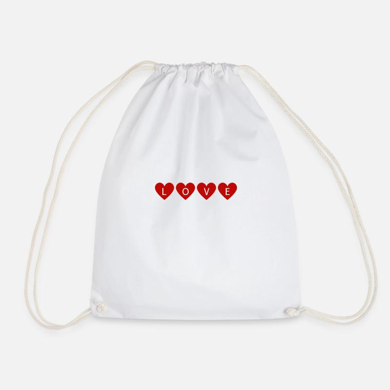 LOVE - Turnbeutel - Weiß